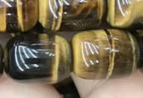 CTE2060 15.5 inches 12*16mm drum yellow tiger eye gemstone beads