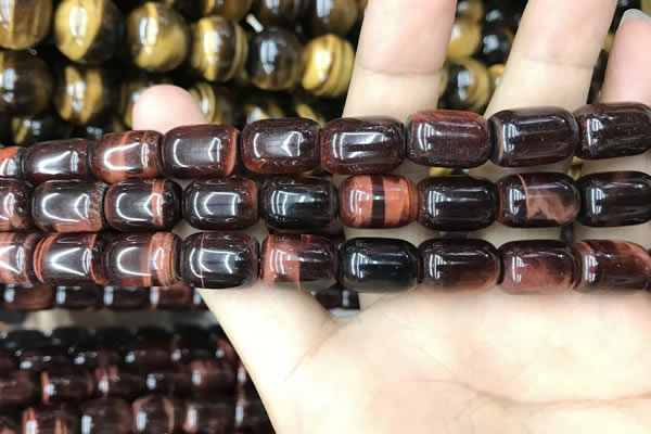 CTE2066 15.5 inches 10*14mm drum red tiger eye gemstone beads