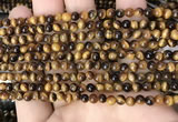 CTE2145 15.5 inches 4mm round yellow tiger eye beads wholesale