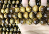 CTE2153 15.5 inches 18mm round yellow tiger eye beads wholesale