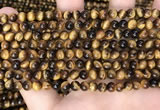 CTE2157 15.5 inches 5mm round yellow tiger eye gemstone beads