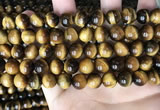 CTE2160 15.5 inches 10mm round yellow tiger eye gemstone beads