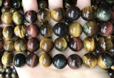 CTE2197 15.5 inches 18mm round mixed tiger eye beads wholesale