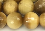 CTE2317 15 inches 10mm faceted round golden tiger eye beads