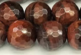 CTE2322 15 inches 10mm faceted round red tiger eye beads