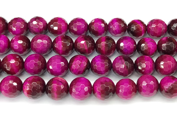 CTE2343 15 inches 12mm faceted round red tiger eye beads