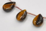 CTE24 teardrop 10*14mm yellow tiger eye beads Wholesale