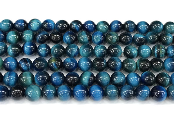 CTE2425 15 inches 8mm round blue tiger eye beads