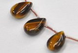 CTE25 teardrop 18*25mm yellow tiger eye beads Wholesale