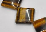 CTE30 15.5 inches 20*20mm diamond yellow tiger eye beads wholesale