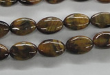 CTE301 15.5 inches 8*12mm oval yellow tiger eye gemstone beads