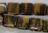 CTE309 15.5 inches 16*16mm square yellow tiger eye gemstone beads