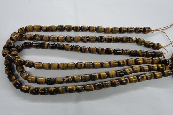 CTE328 15.5 inches 8*10mm drum yellow tiger eye gemstone beads