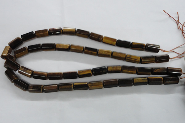 CTE330 15.5 inches 8*16mm faceted column yellow tiger eye gemstone beads