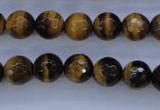 CTE423 15.5 inches 10mm faceted round yellow tiger eye beads