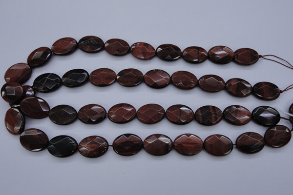 CTE462 15.5 inches 15*20mm faceted oval red tiger eye beads