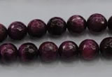 CTE473 15.5 inches 10mm faceted round red tiger eye beads wholesale