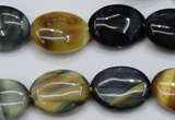 CTE571 15.5 inches 15*20mm oval golden & blue tiger eye beads