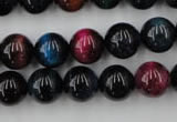 CTE594 15.5 inches 12mm round colorful tiger eye beads wholesale