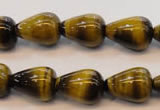 CTE608 15.5 inches 12*16mm teardrop yellow tiger eye beads wholesale