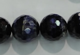 CTE938 15.5 inches 20mm faceted round dyed blue tiger eye beads