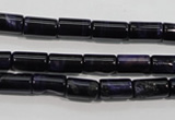 CTE947 15.5 inches 6*10mm tube dyed blue tiger eye beads wholesale