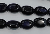 CTE951 15.5 inches 10*14mm oval dyed blue tiger eye beads wholesale