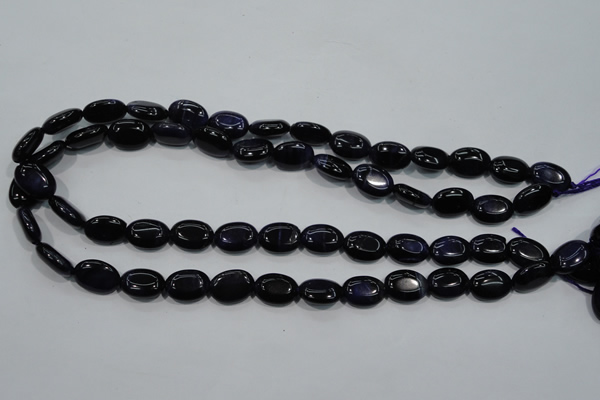 CTE951 15.5 inches 10*14mm oval dyed blue tiger eye beads wholesale