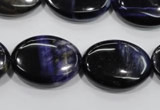 CTE955 15.5 inches 18*25mm oval dyed blue tiger eye beads wholesale