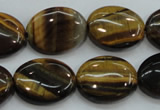 CTE98 15.5 inches 15*20mm oval yellow tiger eye beads wholesale