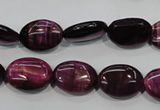 CTE993 15.5 inches 10*14mm oval dyed red tiger eye beads wholesale