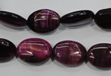 CTE995 15.5 inches 13*18mm oval dyed red tiger eye beads wholesale