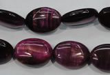 CTE996 15.5 inches 15*20mm oval dyed red tiger eye beads wholesale