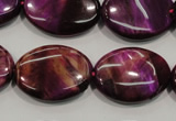 CTE997 15.5 inches 18*25mm oval dyed red tiger eye beads wholesale