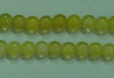 CTG06 15.5 inches 3mm round tiny yellow agate beads wholesale