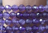 CTG1022 15.5 inches 2mm faceted round tiny amethyst beads