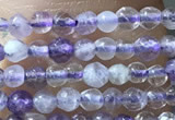 CTG1024 15.5 inches 2mm faceted round tiny purple fluorite beads