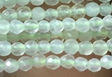 CTG1045 15.5 inches 2mm faceted round tiny prehnite gemstone beads