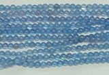 CTG107 15.5 inches 2mm round tiny blue agate beads wholesale