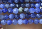 CTG1070 15.5 inches 2mm faceted round tiny sodalite beads