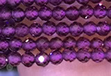 CTG1083 15.5 inches 2mm faceted round tiny purple garnet beads