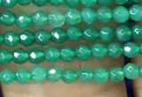 CTG1096 15.5 inches 2mm faceted round tiny quartz glass beads