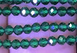 CTG1098 15.5 inches 2mm faceted round tiny quartz glass beads