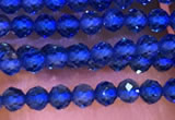 CTG1099 15.5 inches 2mm faceted round tiny quartz glass beads