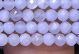 CTG1118 15.5 inches 3mm faceted round tiny blue lace agate beads