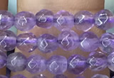 CTG1125 15.5 inches 3mm faceted round tiny amethyst beads