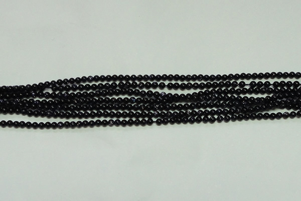 CTG113 15.5 inches 2mm round tiny blue goldstone beads wholesale