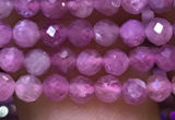 CTG1136 15.5 inches 3mm faceted round tiny imitation ruby beads