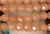 CTG1151 15.5 inches 3mm faceted round tiny red aventurine beads