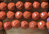 CTG1159 15.5 inches 3mm faceted round tiny red jasper beads